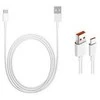Xiaomi Original USB-C duomenų kabelis 6A 1m baltos spalvos (Bulk)