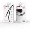 XO audio kabelis NB-R175A jack 3,5mm - jack 3,5mm 1,0 m juodos spalvos