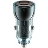 XO automobilinis įkroviklis CC60 60W 1x USB 1x USB-C mėlynos spalvos