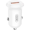 XO automobilinis įkroviklis CC68 18W QC 1x USB baltas