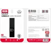 Atminties kortelė XO card reader 2 in 1 DK05A USB 2.0 juodas
