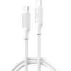 XO laidas NB-Q265B PD USB-C – USB-C 1,0m 60W baltas