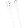 XO kabelis NB200 USB - USB-C 2,0m 2.1A baltos spalvos