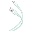 XO kabelis NB212 USB - Lightning 1,0 m 2,1A žalios spalvos