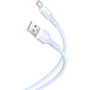 XO kabelis NB212 USB - microUSB 1,0 m 2,1A mėlynos spalvos