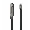 XO laidas NB-Q311 PD USB-C – USB-C 1,5m 240W juodas plokščias su stovu