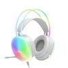 XO laidinės ausinės GE11 jack 3,5mm – USB-A baltos su RGB mikrofonu