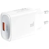 XO sieninis įkroviklis CE19 QC 18W 1x USB baltas + microUSB laidas