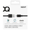 Xqisit kabelis Charge & Sync USB A -USB C3.0m juodos spalvos 31298