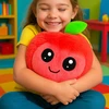 XQMAX minkštas raudonas vaisių kamuolys emoji 23cm
