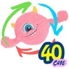 XQMAX emoji kamuolys su rankenomis 40 cm