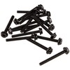 XSPC Radiator fan screws Type 6-32, 30mm (16 pieces) – juodas