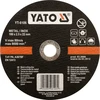Yato Toya Sa Poland Pjovimo diskas metalui | 125x1.2x22,23 (YT-6103)