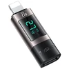 Yesido Adapteris OTG GS25 – Lightning (male) to Type C (female) – with LCD display juodos spalvos