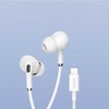 Oem Yesido ausinės YH52 su mikrofonu Lightning baltos spalvos