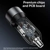 Yesido automobilinis įkroviklis Y64 - USB + Type C - 20W + PD 30W juodos spalvos