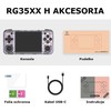 Nešiojama žaidimų konsolė Anbernic RG35XX H, Permatoma violetinė
