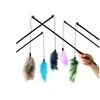 Žaislas katei Karlie FISHING ROD FEATER, įvairių spalvų