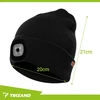 Czapka Žieminė kepurė su žibintuvėliu - juoda Trizand 22663