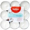 Žvakė, aromatinė Bolsius Fresh Cotton, 4 h, 18 vnt., Balta