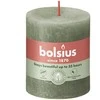 Žvakė, cilindrinė Bolsius Rustic, 8/6.8 cm, alyvuogių žalia