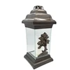 Candle Geralda Medis. 36 h. Transparent col./Copper col.