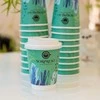 12oz SORPRESO baltas dangtelis Latte vienkartiniam puodeliui (100 vnt.)