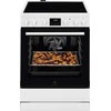 60 cm pločio baltos el keraminė viryklė Electrolux LKR64023AW