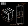 Įmontuojamas smūginis šaldiklis su lėto gaminimo funkcija Irinox Freddy H60 HF602350002 Juodas stiklas