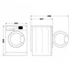 INDESIT | Skalbimo mašina | BWSE 71295X WBV EU | Energy efficiency class B | Front loading | Skalbimo talpa 7kg | 1200 RPM | Gylis 43.5 cm | Plotis 59.5 cm | Ekranas | Big Digit | Baltas