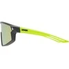 Akiniai Uvex skyrise jr. juodas-yellow matt / mirror yellow