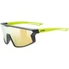 Akiniai Uvex skyrise jr. juodas-yellow matt / mirror yellow