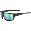 Akiniai Uvex sportstyle 230 juodas mat / mirror žalias