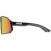 Akiniai Uvex sportstyle 237 juodas matt / mirror red