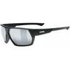 Akiniai Uvex sportstyle 238 juodas matt / mirror sidabrinis