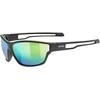 Akiniai Uvex sportstyle 806 juodas matt / mirror žalias