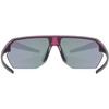 Akiniai Uvex vectiv set cranberry trans. matt / mirror rose