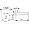 Diskinių stabdžių žarnelės tvirtinimo elementas Prox for Tektro 2.5mm (50pcs.)