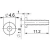 Diskinių stabdžių žarnelės tvirtinimo elementas Prox for Shimano 2.1mm (50pcs.)
