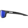 Akiniai Uvex sportstyle 706 juodas matt / mirror mėlynas