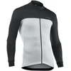 Dviratininko marškinėliai Northwave Force 2 Full Zip L/S light pilkas-juodas-L
