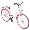 Dviratis AZIMUT City Lux 26" 2025 baltas-pink