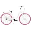 Dviratis AZIMUT City Lux 28" 2025 baltas-pink