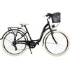 Dviratis AZIMUT Sarema 28" ALU TX-7 2025 juodas shiny