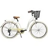 Dviratis AZIMUT Sarema 28" ALU TX-7 2025 light cream shiny