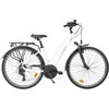 Dviratis Romet Gazela 1 2025 baltas-19" / M (Dydis: 19" / M)