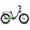 Dviratis S'COOL niXe 16" 1-speed coaster-brake Aliuminio dark pilkas-pastel žalias