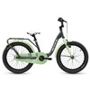 Dviratis S'COOL niXe 18" 1-speed coaster-brake Aliuminio dark pilkas-pastel žalias