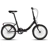 Dviratis Tabou Fold ECO juodas-lime