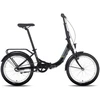 Dviratis Tabou Fold ECO juodas-lime